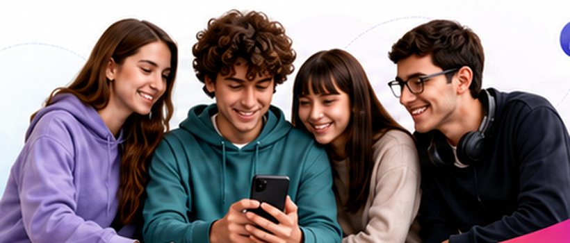 Gruppo di ragazzi sorridenti