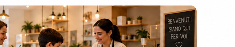 Locale accogliente con personale e clienti